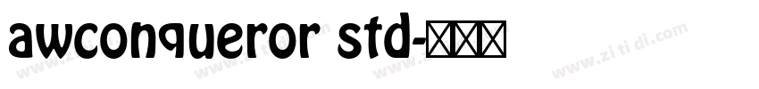 awconqueror std字体转换
